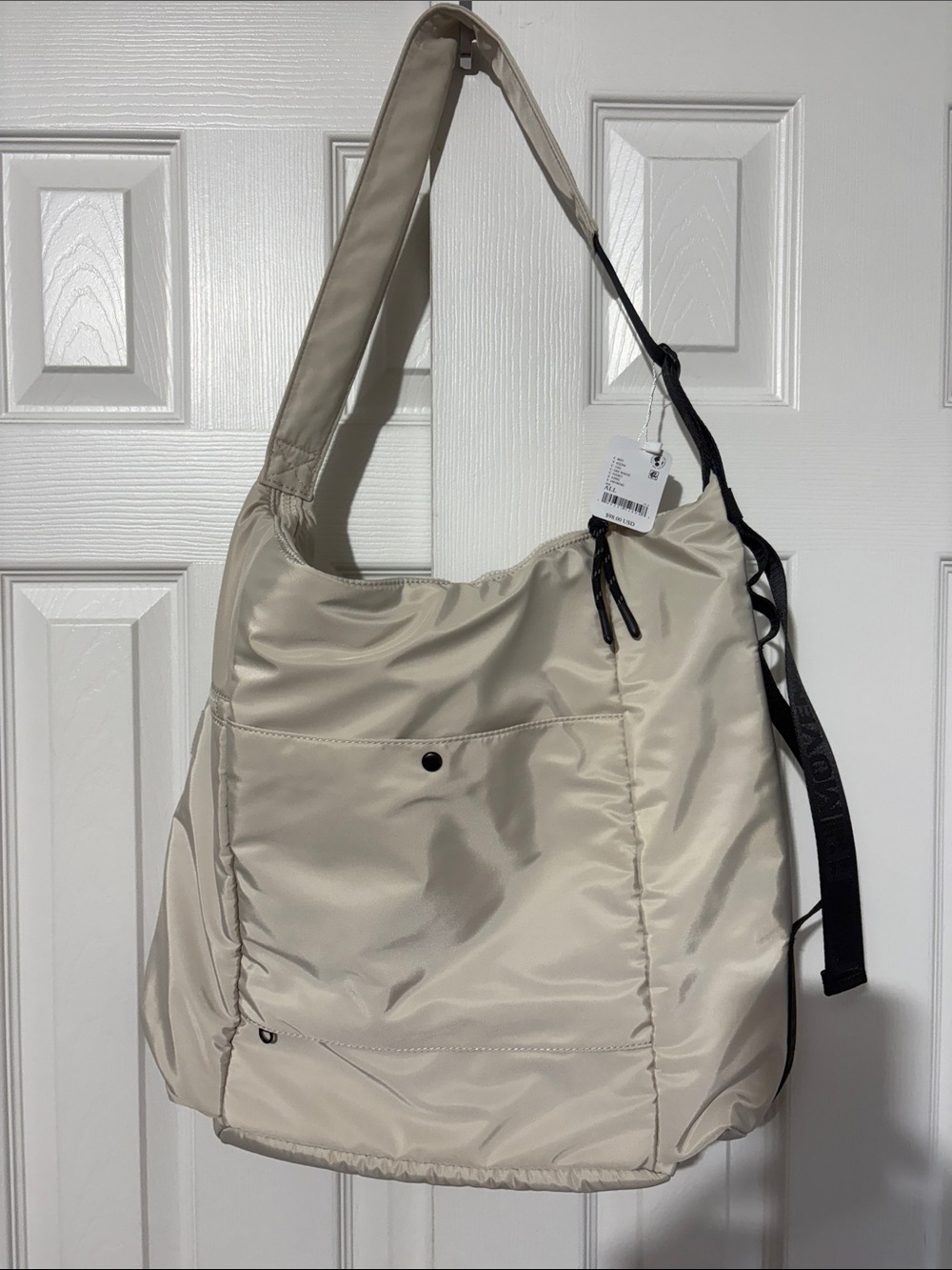 Free People Cream Shoulder Hobo Bag
